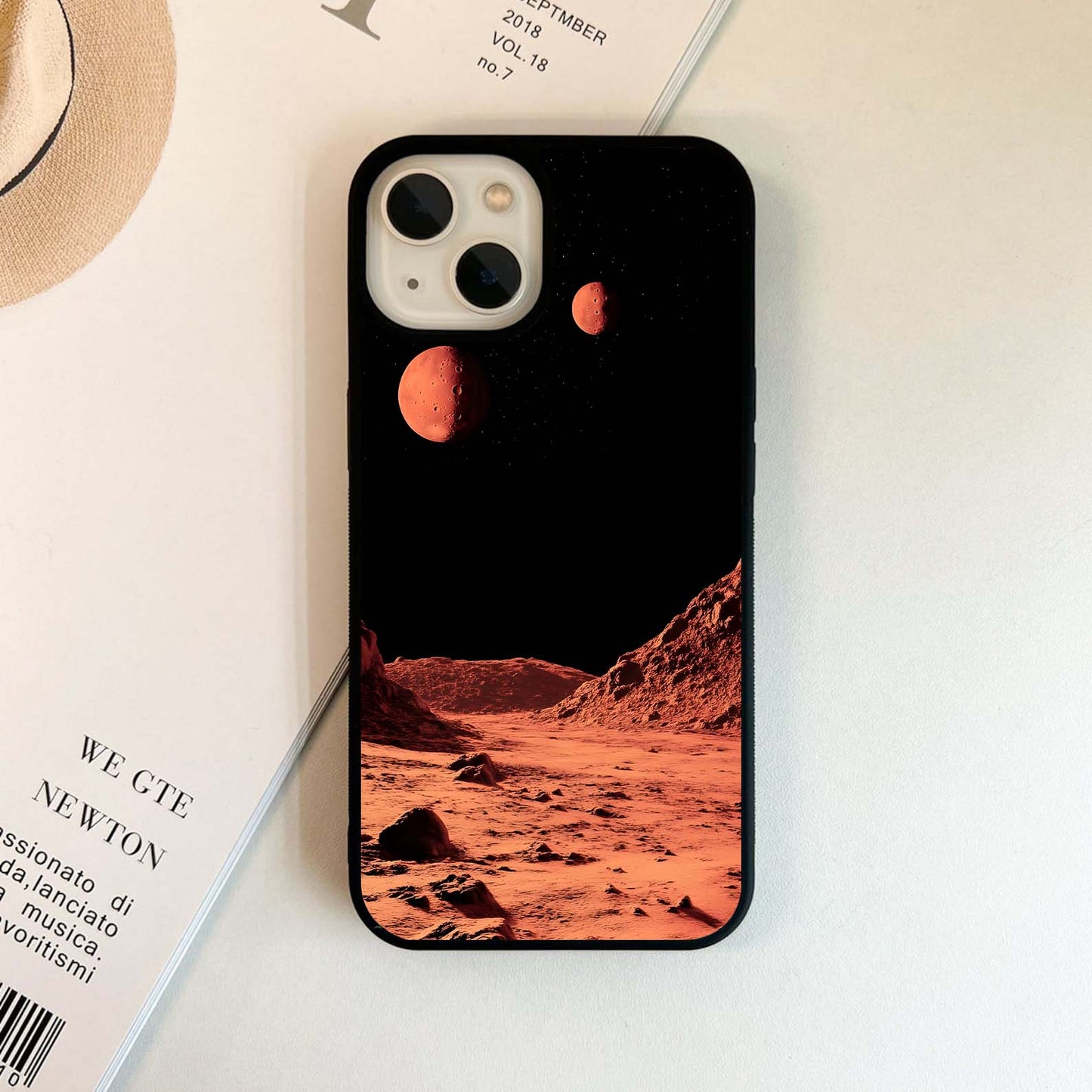 Crimson Dune Horizons Glass Case