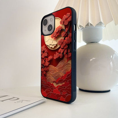 Crimson Moon Garden Glass Case