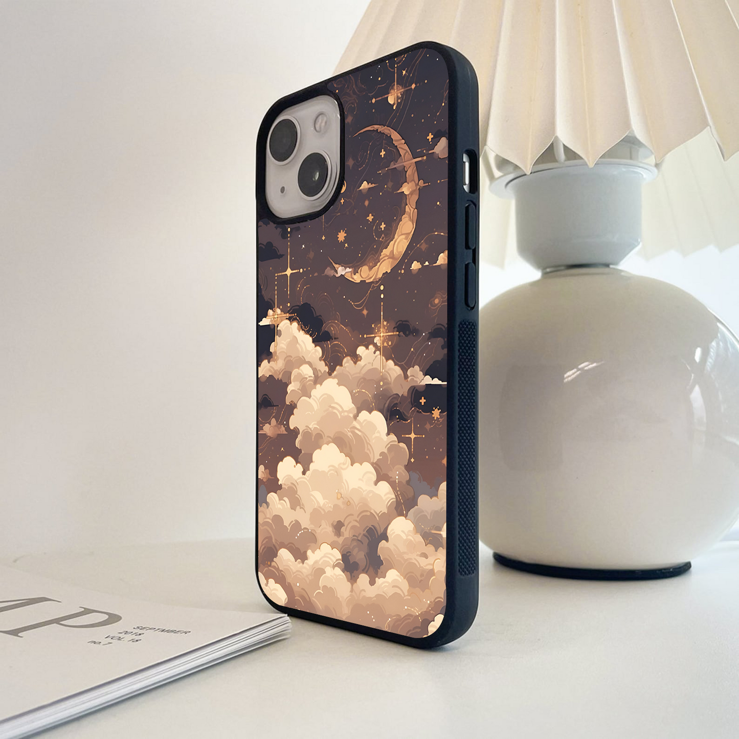 Celestial Cream Drift Glass Case