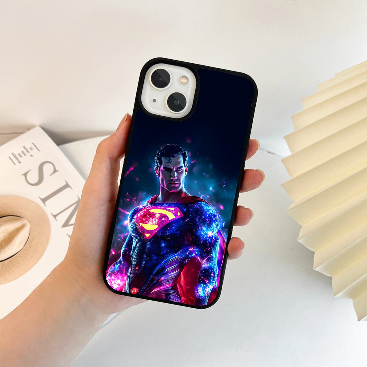 Superman Cosmic Neon Glass Case