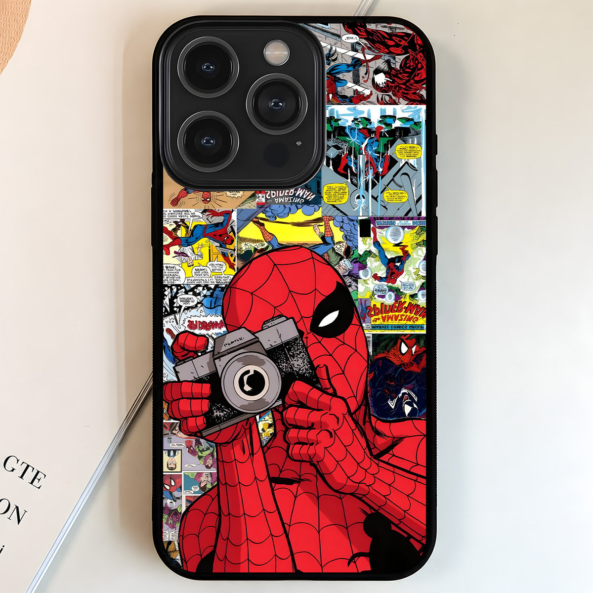 Spider Comic Chaos Glass Case