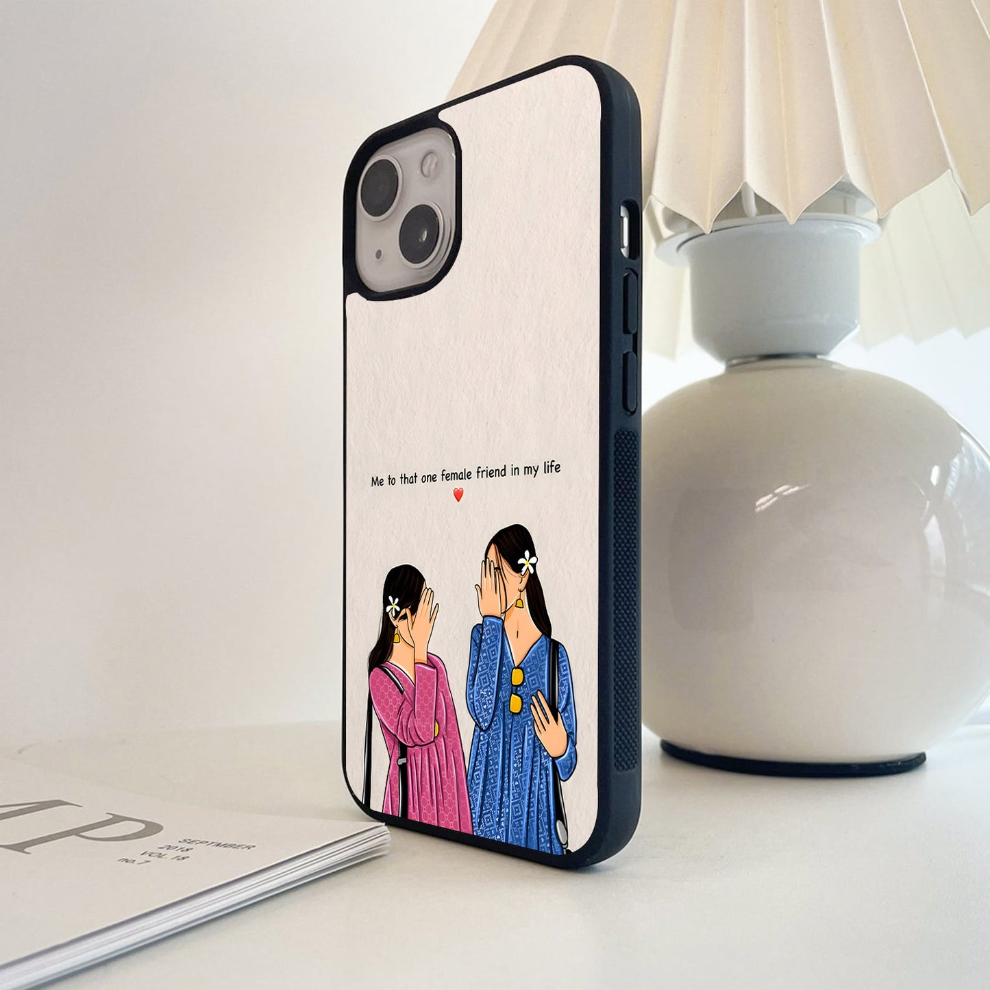 Forever Female Friend Glass Case