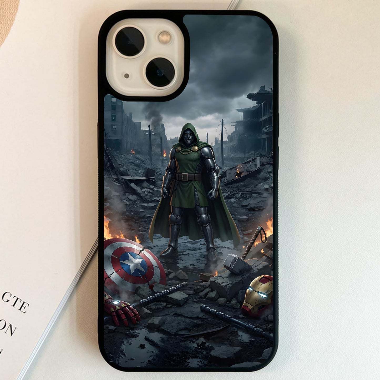 Doctor Doom Fallen Avengers Glass Case