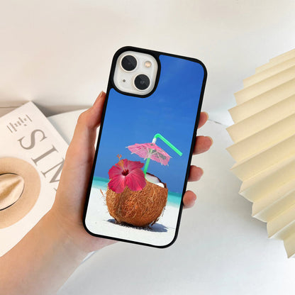 Coconut Beach Escape Glass Case