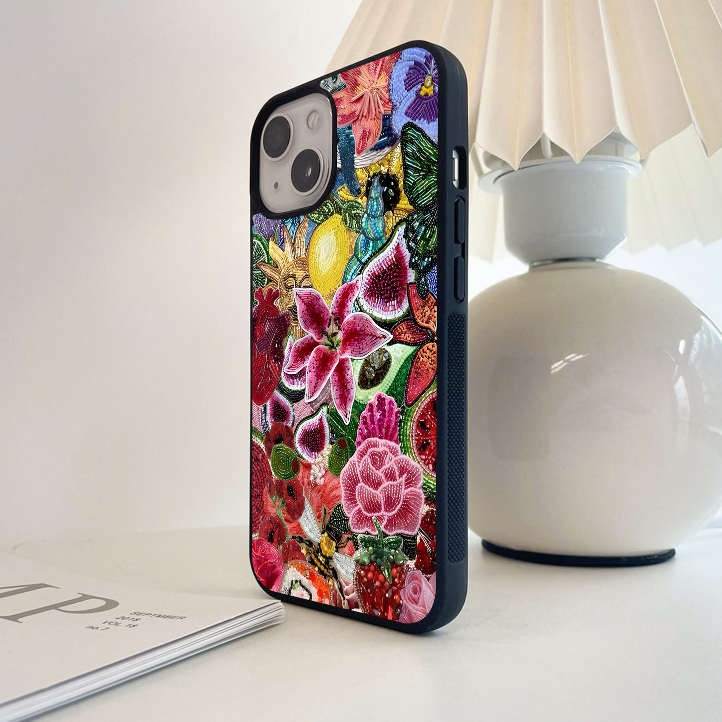 Beaded Garden Magic Glass Case