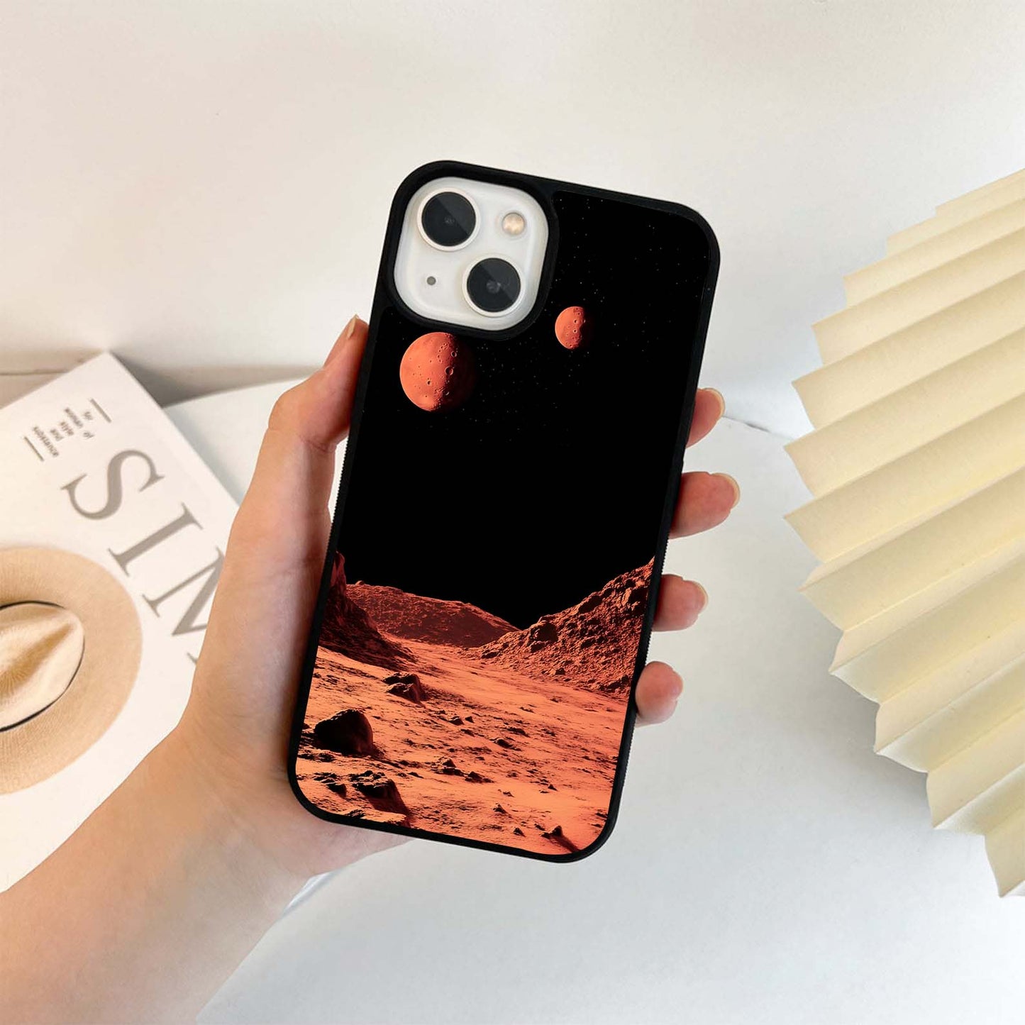 Crimson Dune Horizons Glass Case