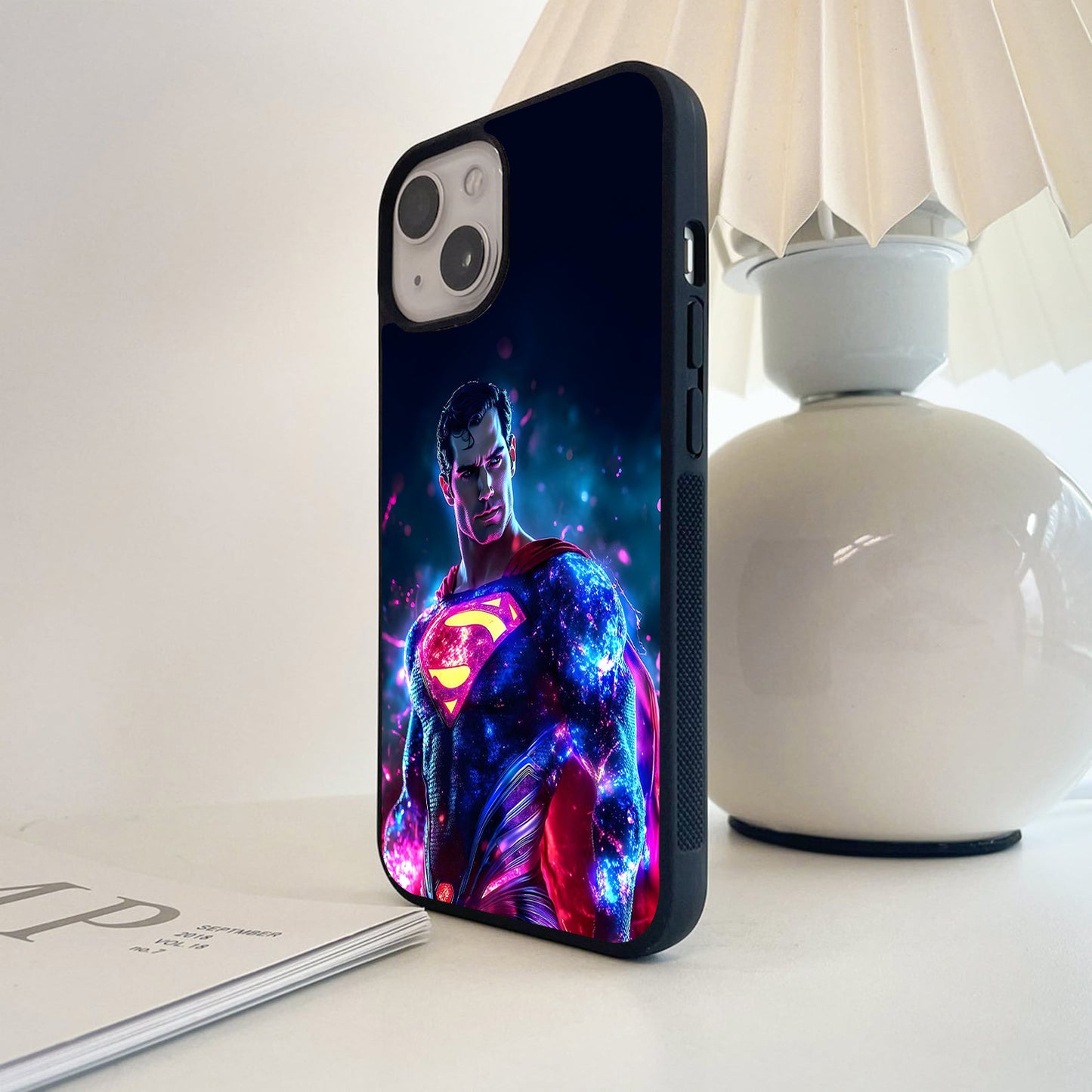 Superman Cosmic Neon Glass Case