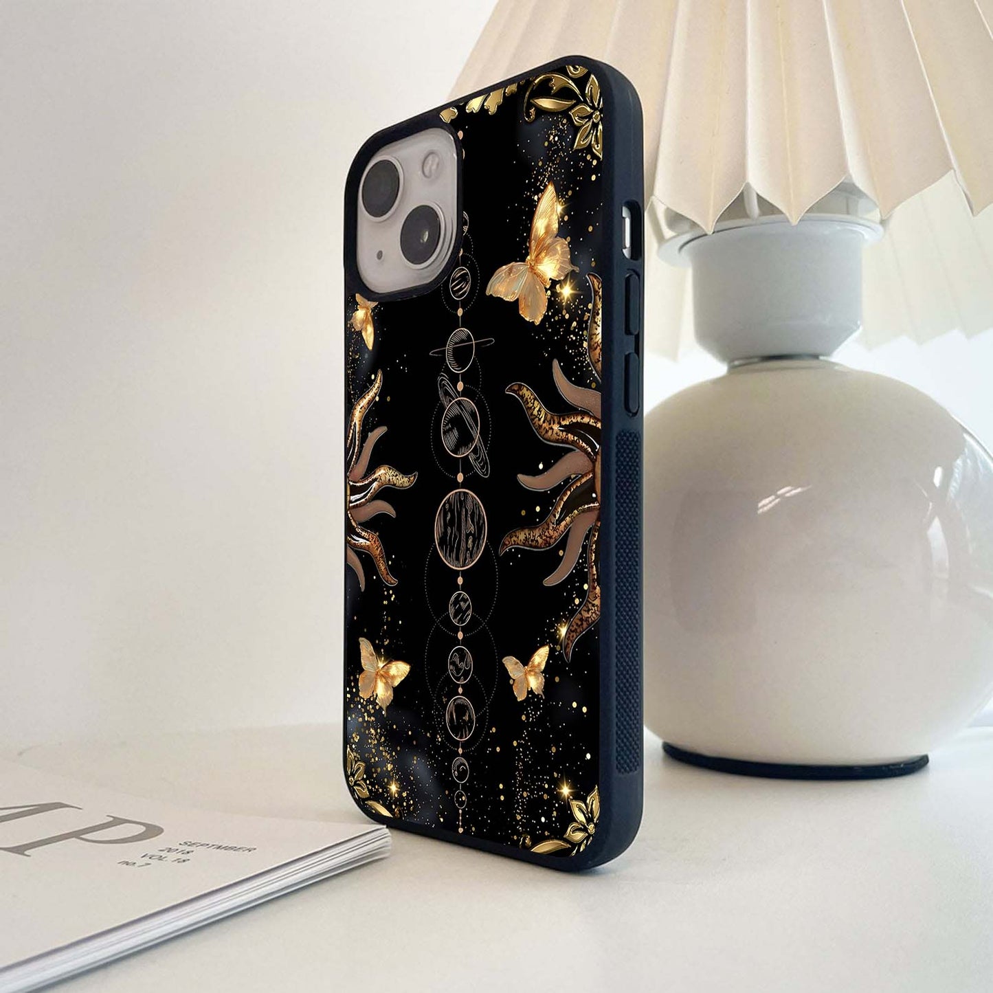 Celestial Gold Harmony Glass Case