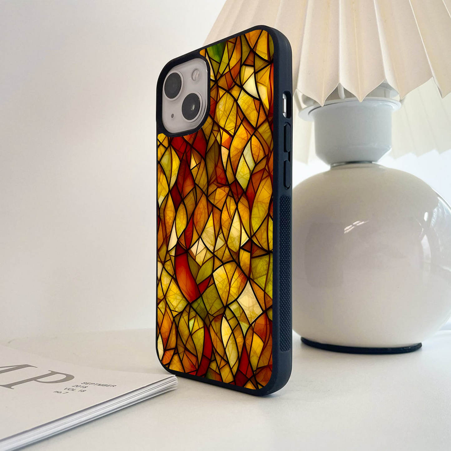 Autumn Stained Flame Glass Case