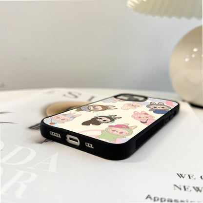 Labubu Patterns Glass Case