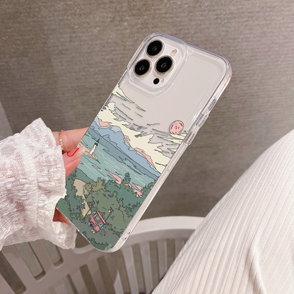 Aesthetic Landscape View Clear Silicon Cover