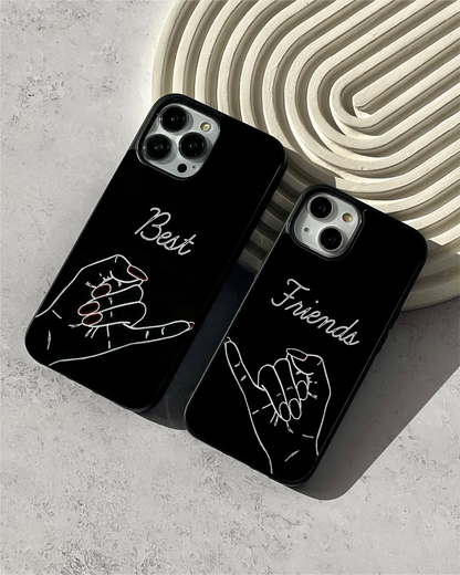 Best Friend Art Line Glass Case