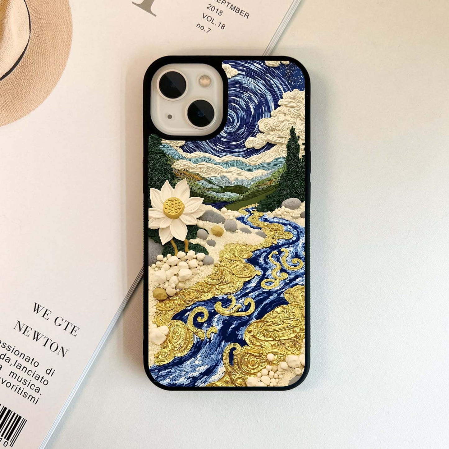 Golden River Sky Glass Case