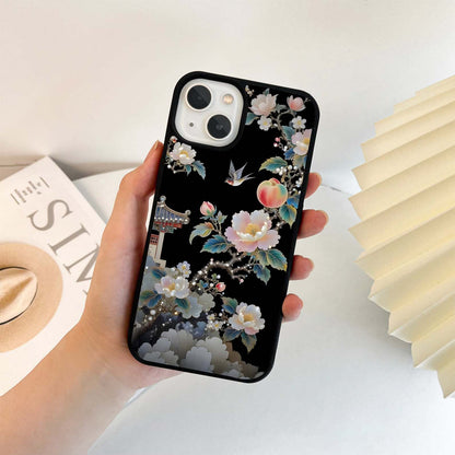 Peach Blossom Harmony Glass Case