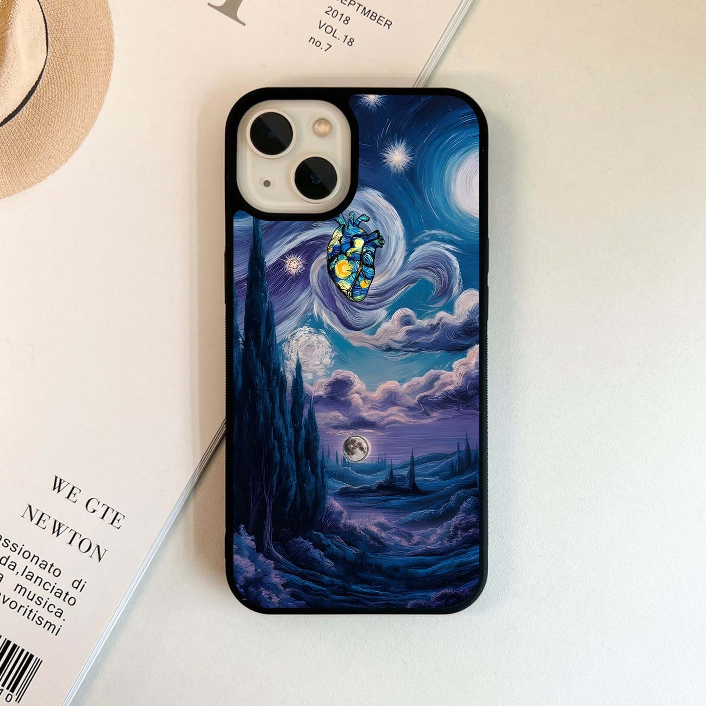 Starry Heart Whirlwind Glass Case