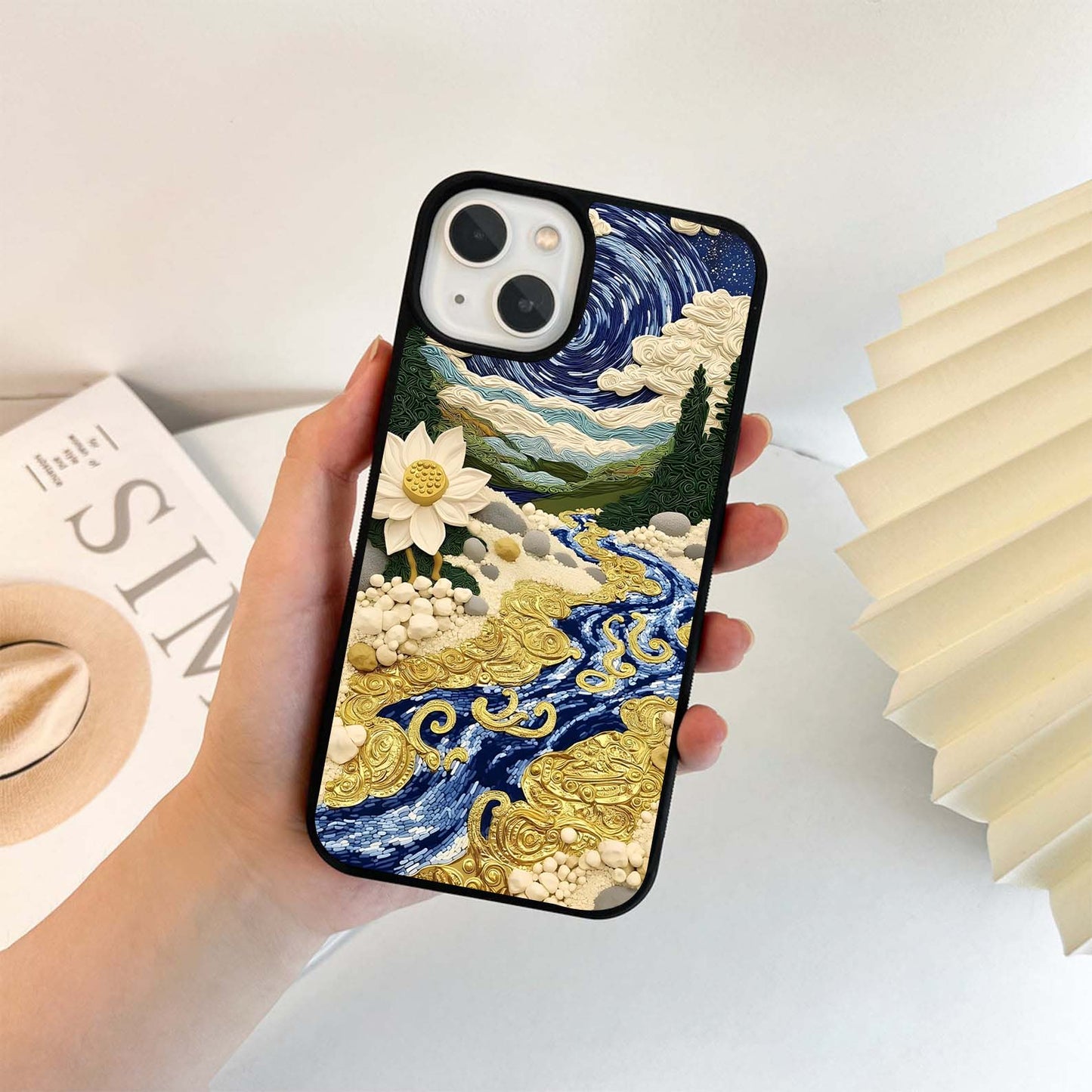 Golden River Sky Glass Case