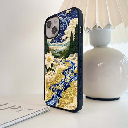 Golden River Sky Glass Case