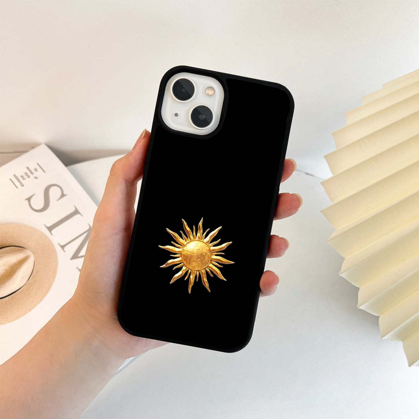 Golden Sun Minimalism Glass Case