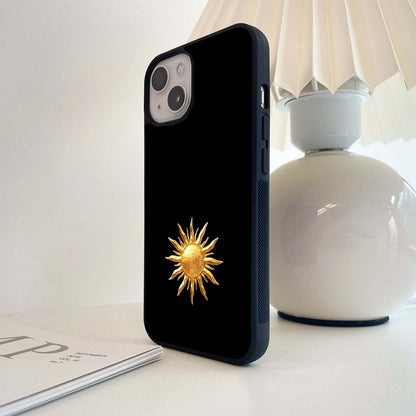 Golden Sun Minimalism Glass Case