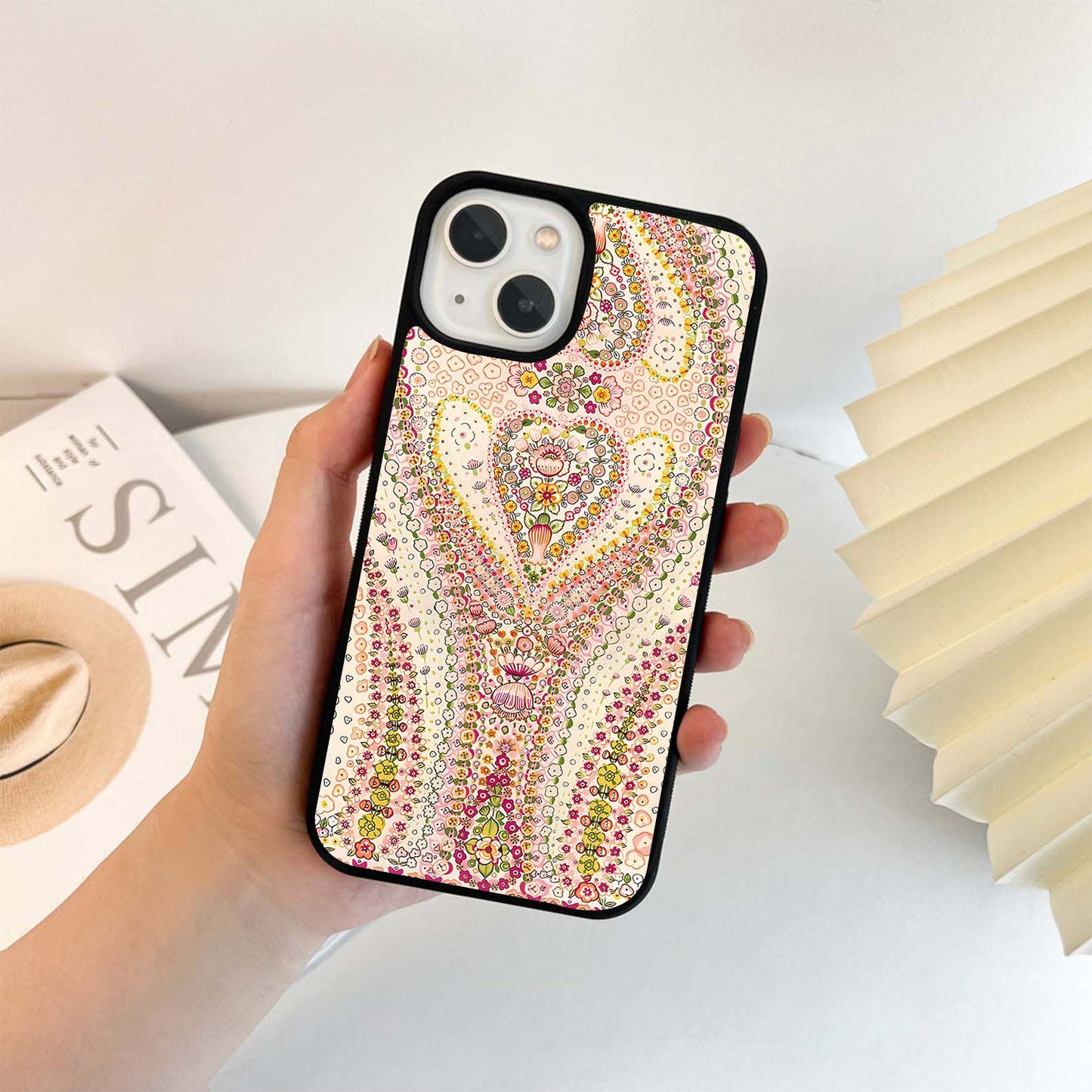 Heartfelt Floral Harmony Glass Case