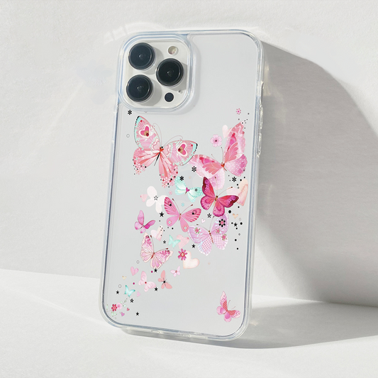 Blushing Wings Garden Clear Silicon Case Cover