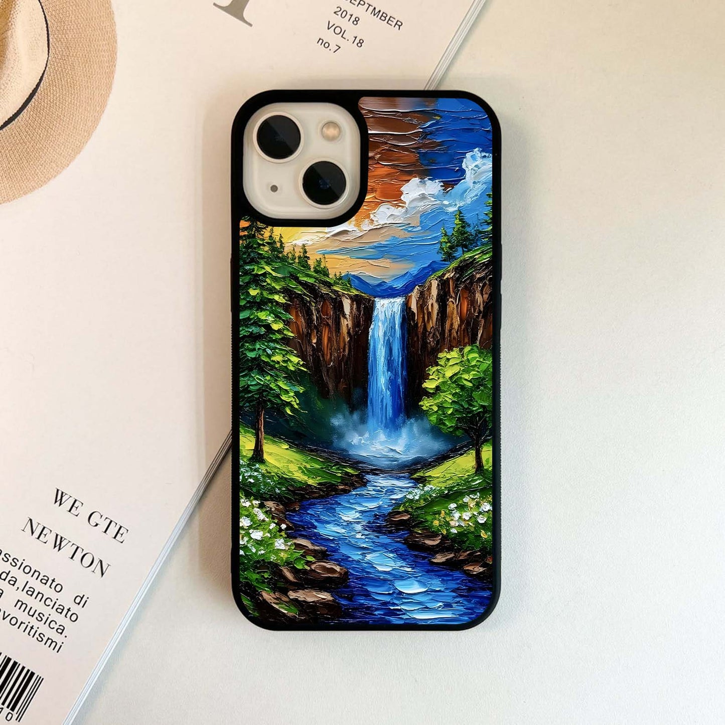 Golden Cascade Glass Case