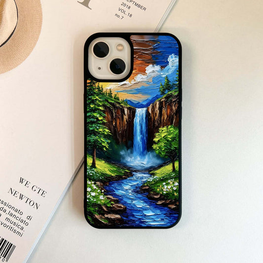 Golden Cascade Glass Case