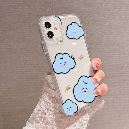 Blue Clouds Clear Silicon Case Cover