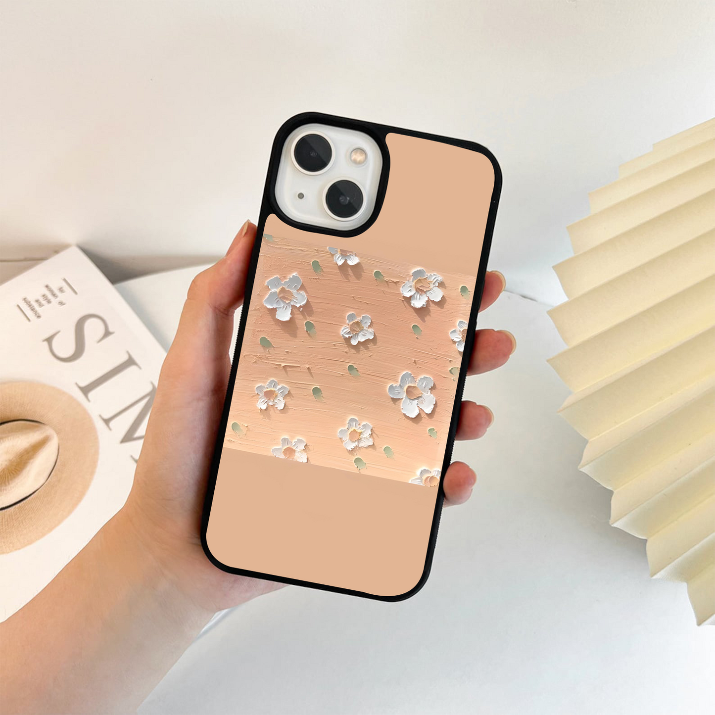 Peach Blossom Pop Glass Case