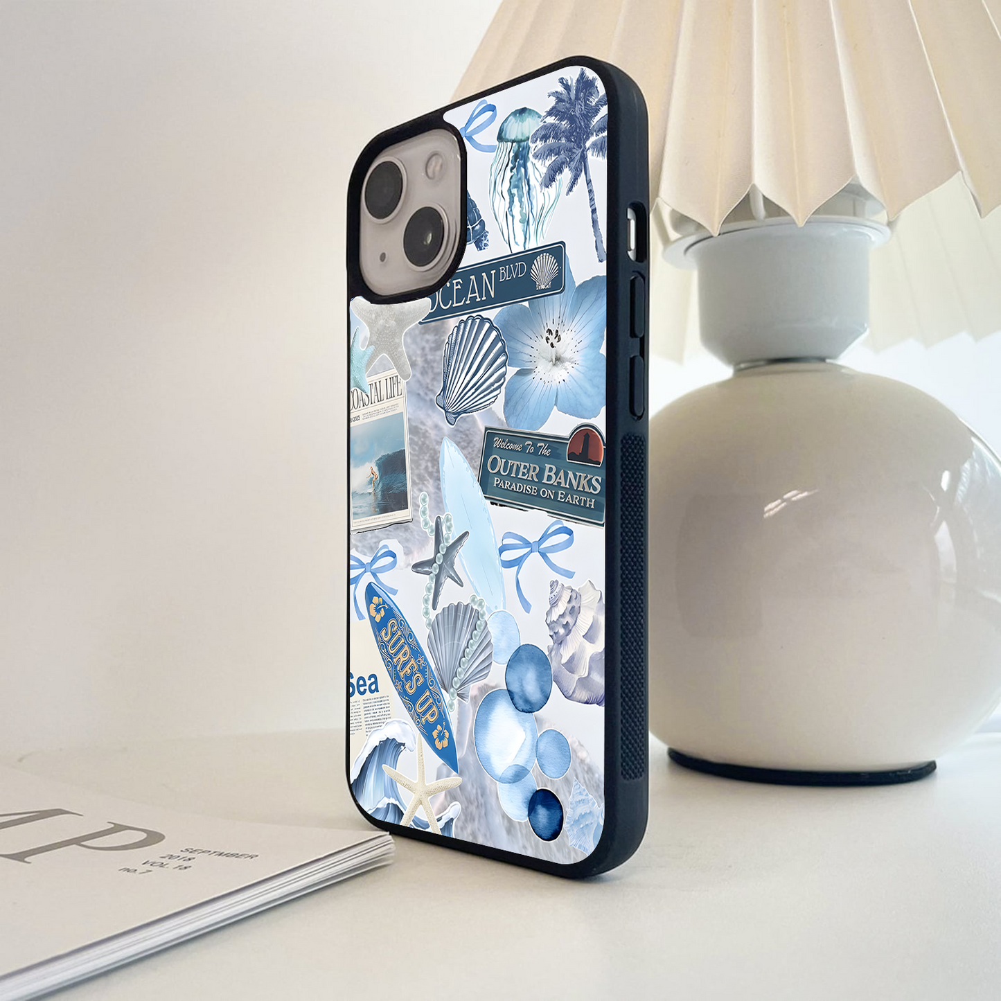 Ocean Dream Vibes Glass Case