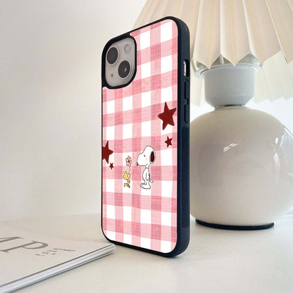 Plaid Star Friendship Glass Case