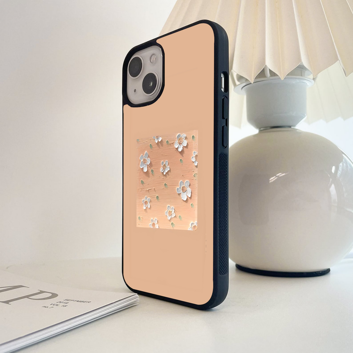 Peach Blossom Pop Glass Case