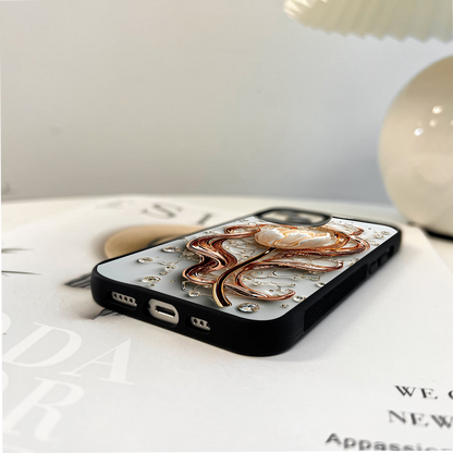 Luxe Petal Flame Glass Case