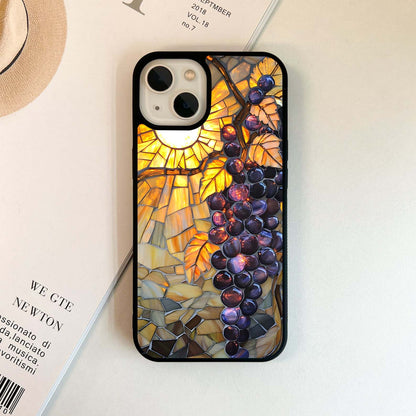 Golden Grapes Glow Glass Case