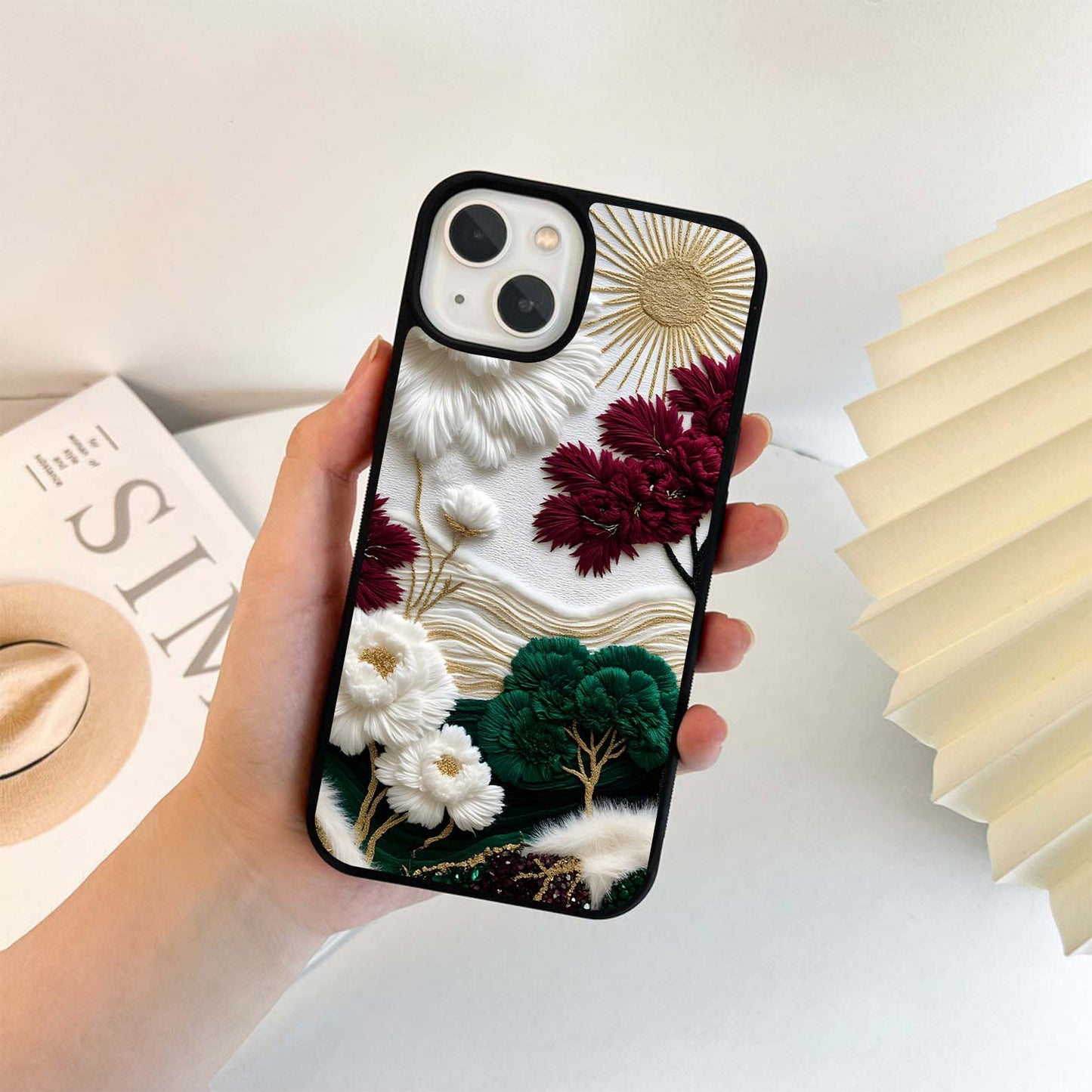 Radiant Bloom Elegance Glass Case