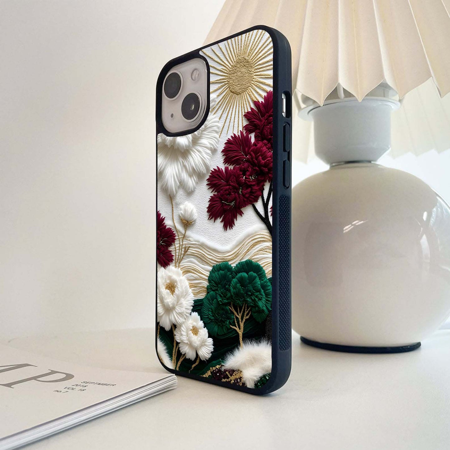 Radiant Bloom Elegance Glass Case