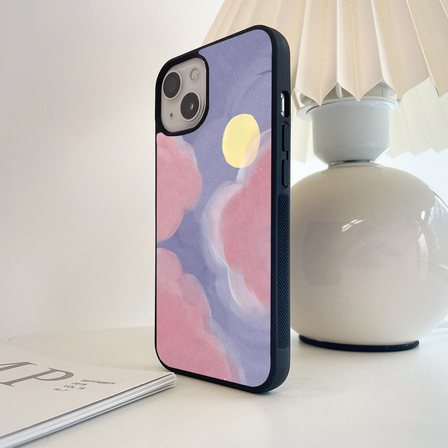 Dreamy Cloud Moonlight Glass Case