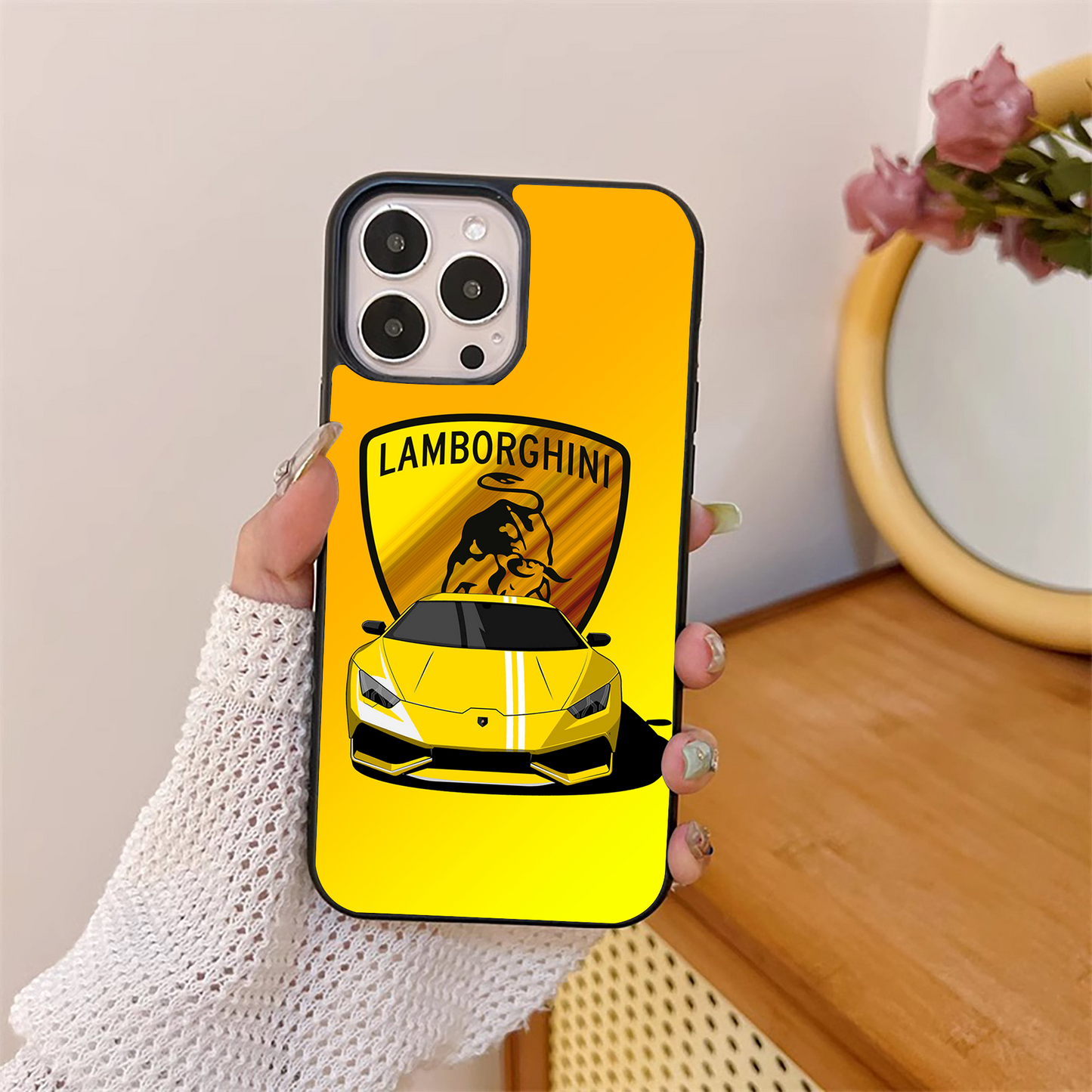 Lamborghini Car Glass Case