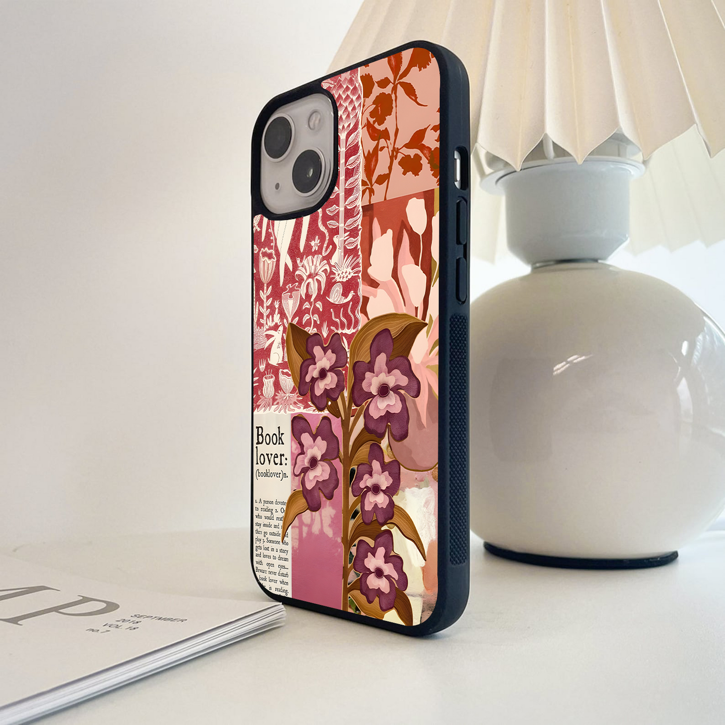 Dream Read Bloom Glass Case