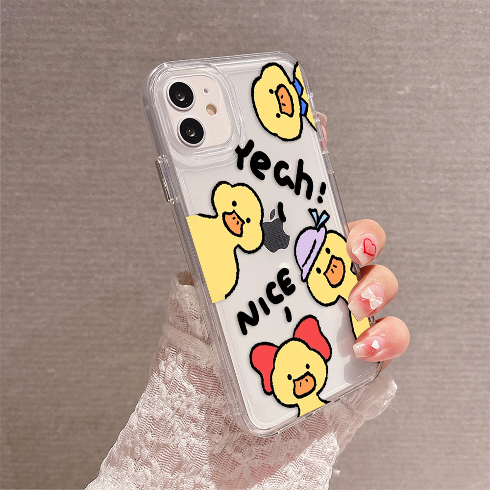 Cheerful Duck Squad Clear Silicon Cover