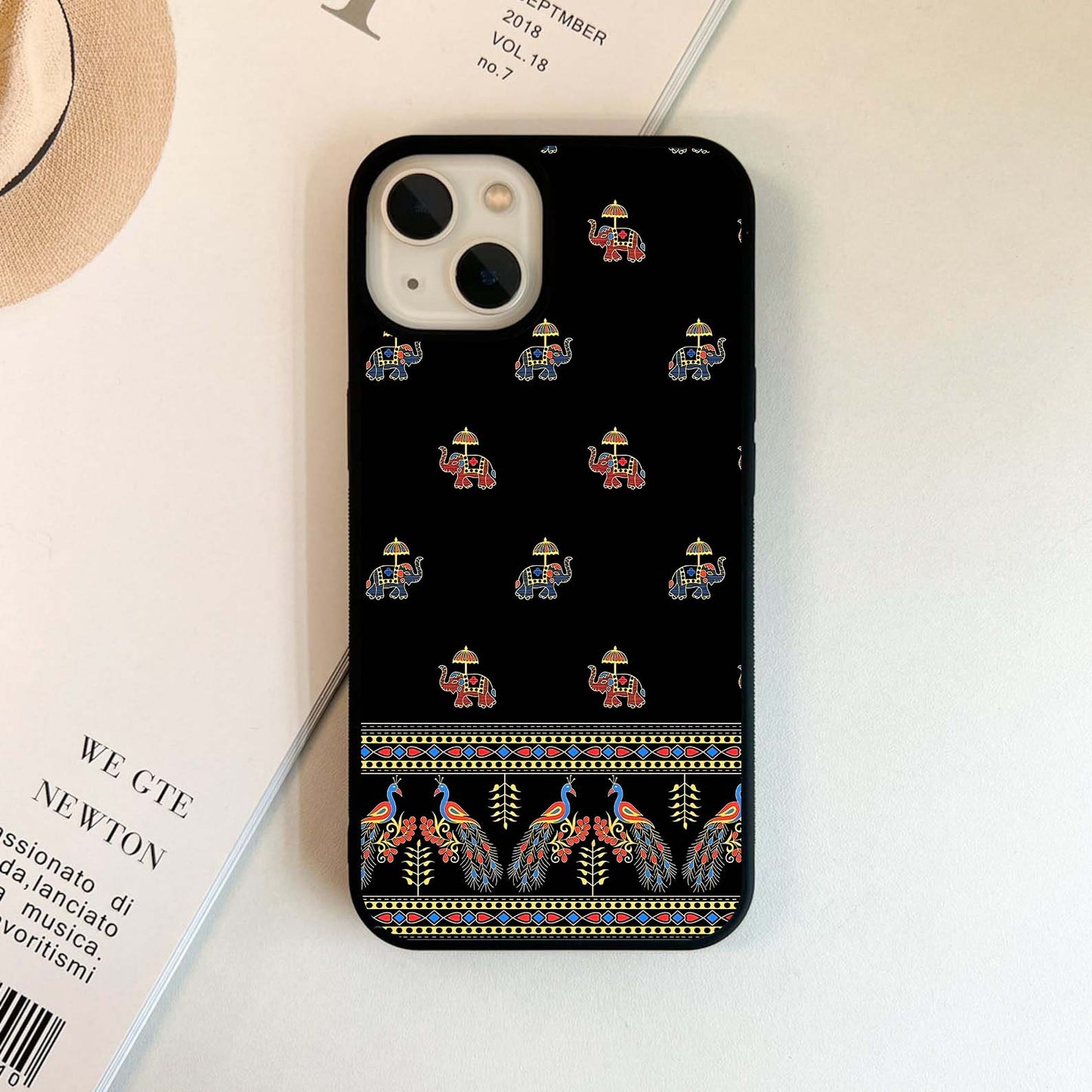 Regal Elephant Procession Glass Case