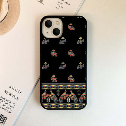 Regal Elephant Procession Glass Case