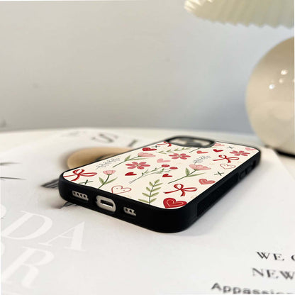 Hearts In Bloom Glass Case