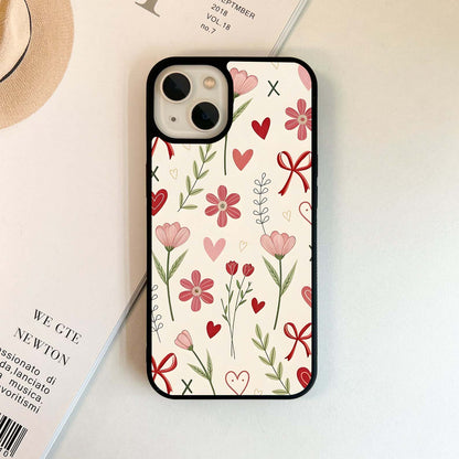 Hearts In Bloom Glass Case