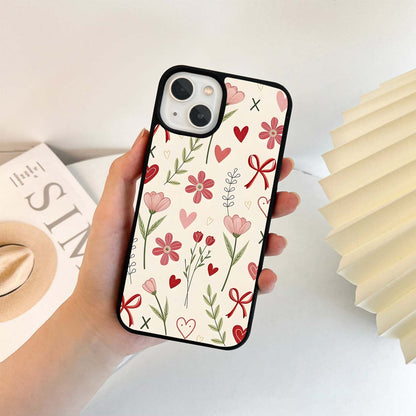 Hearts In Bloom Glass Case