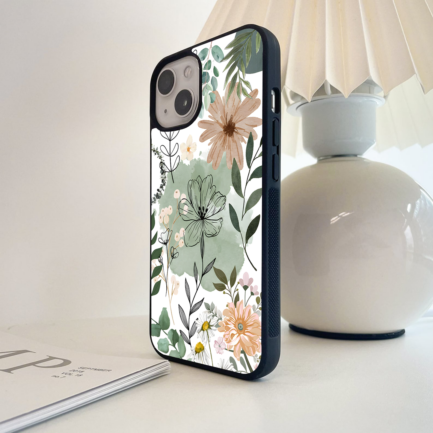 Pastel Garden Whispers Glass Case