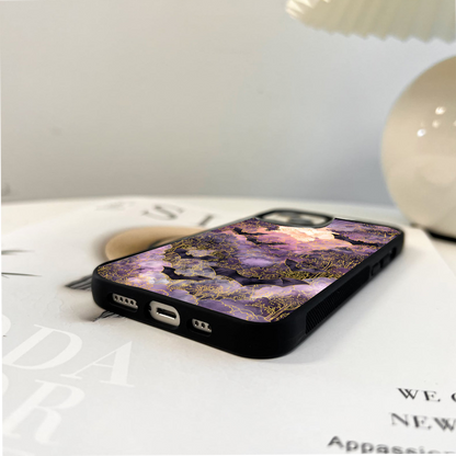 Midnight Bat Forest Glass Case