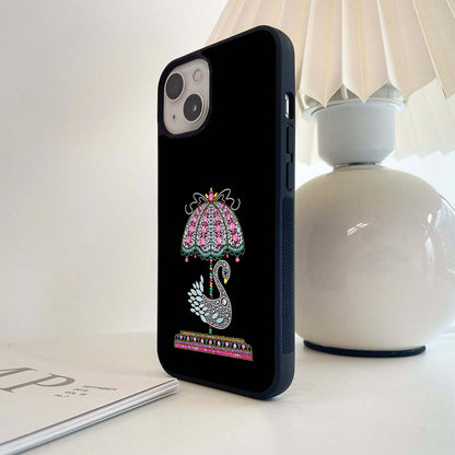 Regal Swan Canopy Glass Case