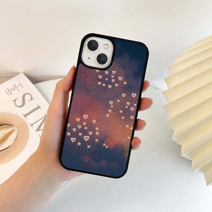 Hearts In Sky Glass Case