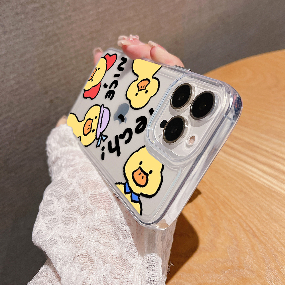 Cheerful Duck Squad Clear Silicon Cover